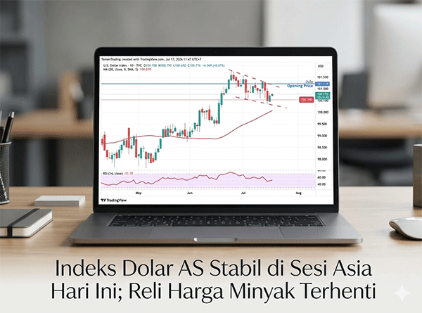 Indeks Dolar AS Stabil di Sesi Asia Hari Ini; Reli Harga Minyak WTI & Brent Terhenti