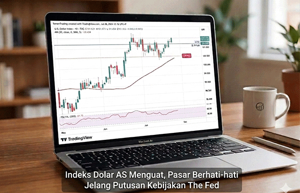 Indeks Dolar AS Menguat, Pasar Berhati-hati Jelang Putusan Kebijakan The Fed