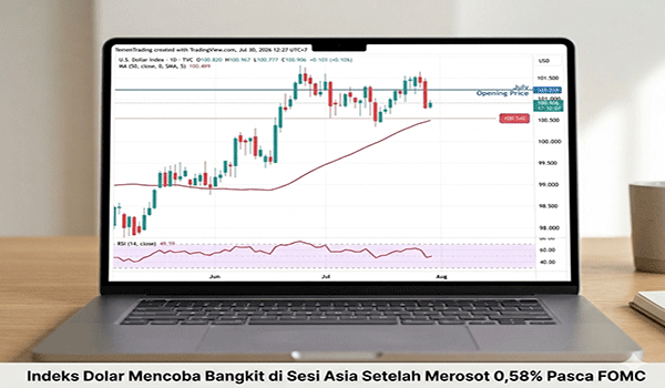 Indeks Dolar Mencoba Bangkit di Sesi Asia Setelah Merosot 0,58% Pasca FOMC