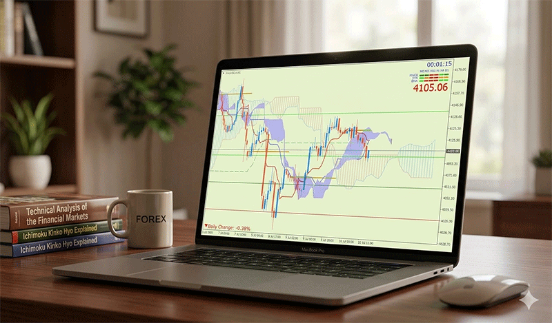 Emas Spot (Ichimoku H1 & Pivot Fibo Retracement Weekly) – Jumat 10 Juli